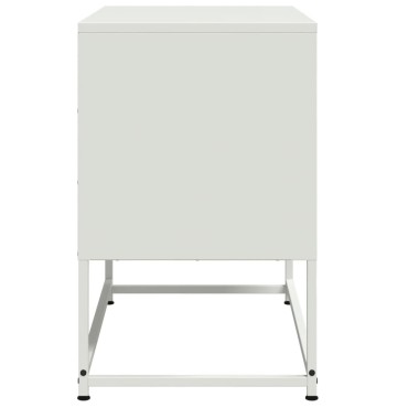 vidaXL Έπιπλο Τηλεόρασης Λευκό 68,5x39x60,5cm από Ατσάλι