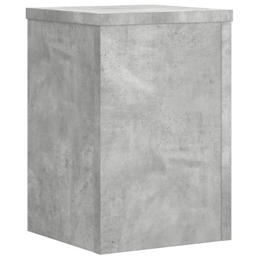 vidaXL Βάσεις Φυτών 2 τεμ. Γκρι Σκυρ. 25x25x35 εκ. Επεξεργασμένο Ξύλο