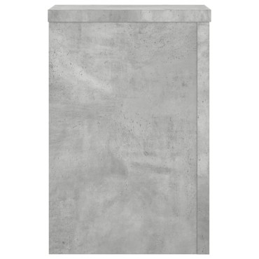 vidaXL Βάσεις Φυτών 2 τεμ. Γκρι Σκυρ. 25x25x35 εκ. Επεξεργασμένο Ξύλο