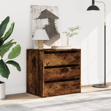 vidaXL Συρταριέρα Καπνιστή Δρυς 60x41x58cm από Επεξεργ. Ξύλο 1 τεμ.