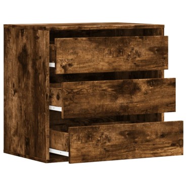 vidaXL Συρταριέρα Καπνιστή Δρυς 60x41x58cm από Επεξεργ. Ξύλο 1 τεμ.
