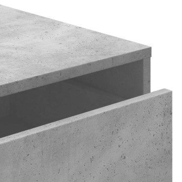 vidaXL Συρταριέρα Γκρι Σκυροδέματος 40x41x76cm Επεξεργ. Ξύλο 1 τεμ.