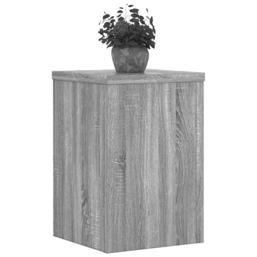 vidaXL Βάσεις Φυτών 2 Τεμ. Γκρι Sonoma 25x25x35 εκ. Επεξεργασμένο Ξύλο