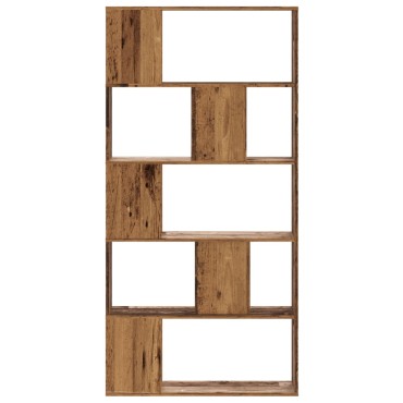 vidaXL Βιβλιοθήκη 5 Επιπέδων 80,5x23,5x162,5cm Επεξεργ. Ξύλο 1 τεμ.