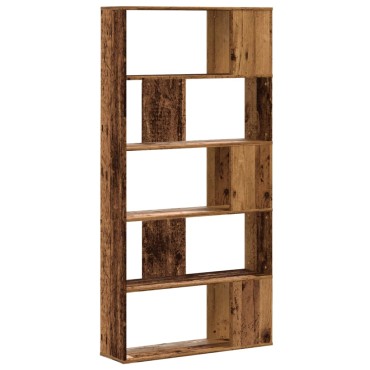 vidaXL Βιβλιοθήκη 5 Επιπέδων 80,5x23,5x162,5cm Επεξεργ. Ξύλο 1 τεμ.