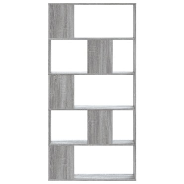 vidaXL Βιβλιοθήκη 5Επιπέδων Sonoma Δρυς 80,5x23,5x162,5cm Επεξ. Ξύλο 1 τεμ.