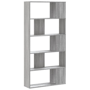 vidaXL Βιβλιοθήκη 5Επιπέδων Sonoma Δρυς 80,5x23,5x162,5cm Επεξ. Ξύλο 1 τεμ.