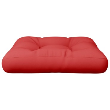 vidaXL Μαξιλάρι Παλέτας Κόκκινο Υφασμάτινο 61,5x60x10cm