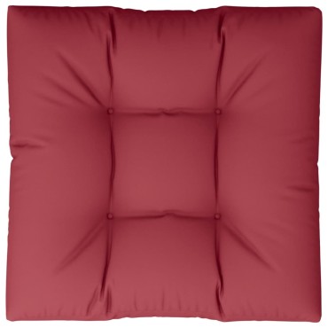 vidaXL Μαξιλάρι Καναπέ Παλέτας Μπορντό 70x70x12cm
