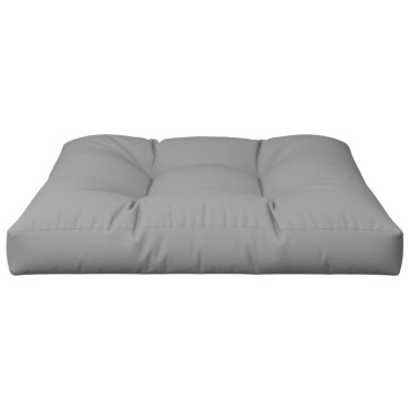 vidaXL Μαξιλάρι Παλέτας Γκρι 80x80x12cm Υφασμάτινο