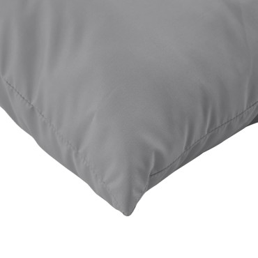 vidaXL Μαξιλάρια Καναπέ 4 τεμ. Γκρι 60x60cm Υφασμάτινα