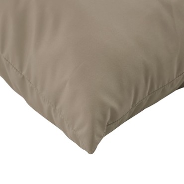 vidaXL Μαξιλάρια Καναπέ 4 τεμ. Taupe 50x50cm Υφασμάτινα