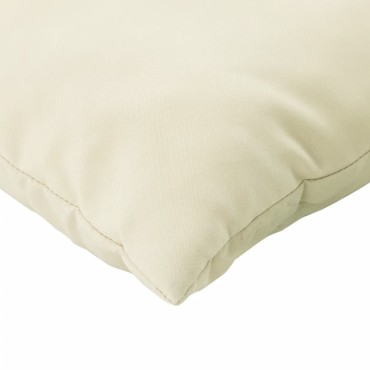 vidaXL Μαξιλάρια Καναπέ 4 τεμ. Κρεμ 40x40cm Υφασμάτινα