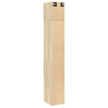 vidaXL Ντουλάπι Αποθήκευσης Στενό Δρυς 30x42,5x225cm Επεξεργ. Ξύλο 1 τεμ.