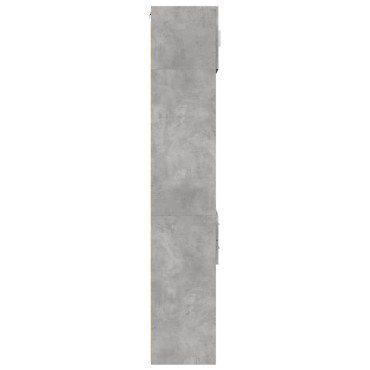 vidaXL Ντουλάπι Αποθήκευσης Στενό Γκρι 50x42,5x225cm Επεξεργ. Ξύλο 1 τεμ.