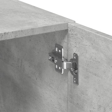 vidaXL Ντουλάπι Αποθήκευσης Στενό Γκρι 50x42,5x225cm Επεξεργ. Ξύλο 1 τεμ.