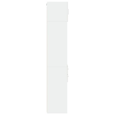 vidaXL Ντουλάπι Αποθήκευσης Στενό Λευκό 45x42,5x225cm Επεξεργ. Ξύλο 1 τεμ.