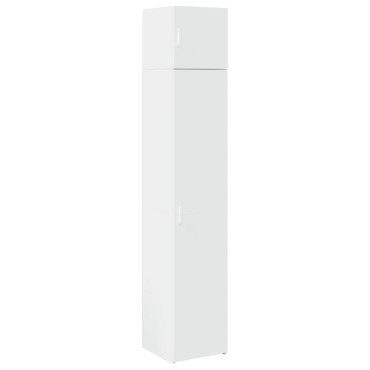 vidaXL Ντουλάπι Αποθήκευσης Στενό Λευκό 40x42,5x225cm Επεξεργ. Ξύλο 1 τεμ.