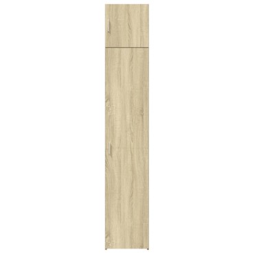 vidaXL Ντουλάπι Αποθήκευσης Στενό Δρυς 40x42,5x225cm Επεξεργ. Ξύλο 1 τεμ.