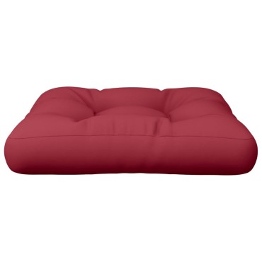 vidaXL Μαξιλάρι Παλέτας Μπορντό Υφασμάτινο 61,5x60x10cm