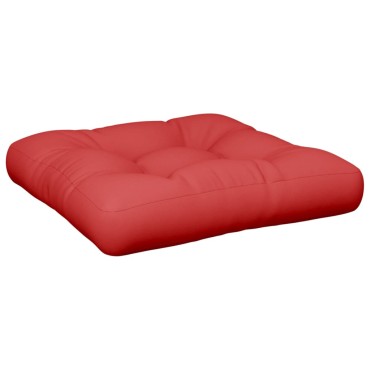 vidaXL Μαξιλάρι Παλέτας Κόκκινο 60x60x12cm Υφασμάτινο