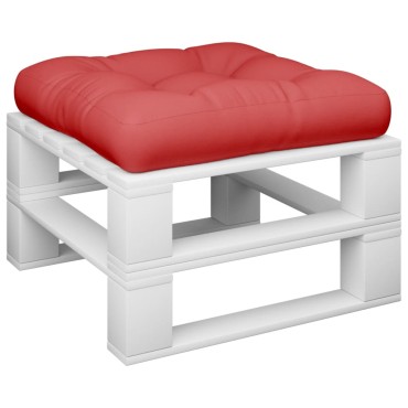 vidaXL Μαξιλάρι Παλέτας Κόκκινο 60x60x12cm Υφασμάτινο