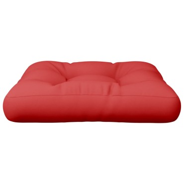 vidaXL Μαξιλάρι Παλέτας Κόκκινο 60x60x12cm Υφασμάτινο