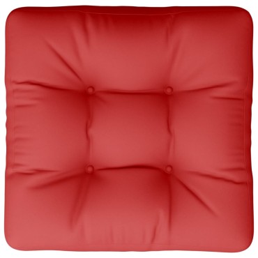 vidaXL Μαξιλάρι Παλέτας Κόκκινο 60x60x12cm Υφασμάτινο