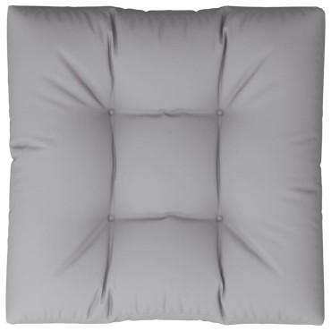 vidaXL Μαξιλάρι Παλέτας Γκρι 70x70x12cm Υφασμάτινο