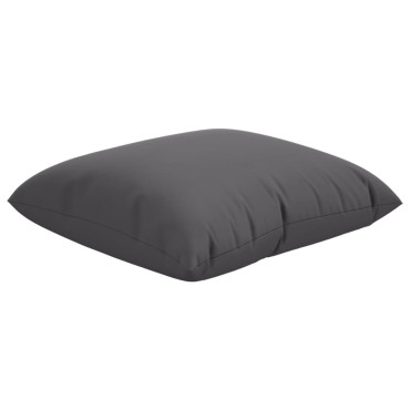 vidaXL Μαξιλάρια Καναπέ 4 τεμ. Ανθρακί 50x50cm Υφασμάτινα
