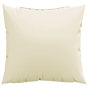 vidaXL Μαξιλάρια Καναπέ 4 τεμ. Κρεμ 60x60cm Υφασμάτινα