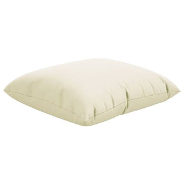 vidaXL Μαξιλάρια Καναπέ 4 τεμ. Κρεμ 60x60cm Υφασμάτινα