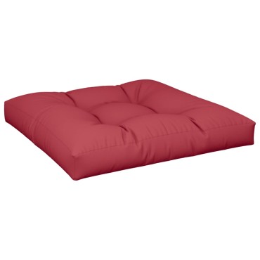 vidaXL Μαξιλάρι Παλέτας Μπορντό 80x80x12cm Υφασμάτινο