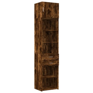 vidaXL Ντουλάπι Αποθήκευσης Στενό Δρυς 50x42,5x225cm Επεξεργ. Ξύλο 1 τεμ.