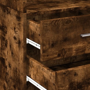 vidaXL Ντουλάπι Αποθήκευσης Στενό Δρυς 50x42,5x225cm Επεξεργ. Ξύλο 1 τεμ.