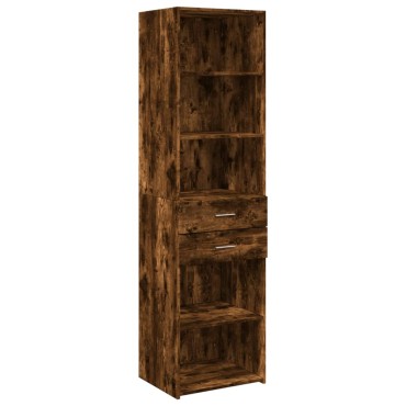 vidaXL Ντουλάπι Αποθήκευσης Στενό Δρυς 50x42,5x225cm Επεξεργ. Ξύλο 1 τεμ.