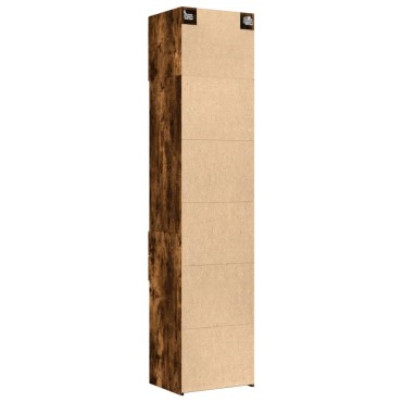 vidaXL Ντουλάπι Αποθήκευσης Στενό Δρυς 50x42,5x225cm Επεξεργ. Ξύλο 1 τεμ.