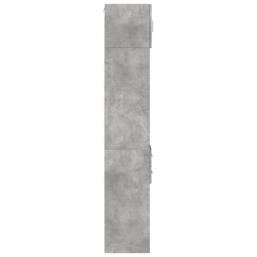 vidaXL Ντουλάπι Αποθήκευσης Στενό Γκρι 30x42,5x225cm Επεξεργ. Ξύλο 1 τεμ.