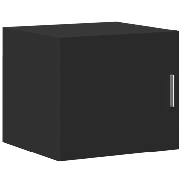 vidaXL Ντουλάπι Αποθήκευσης Στενό Μαύρο 45x42,5x225cm Επεξεργ. Ξύλο 1 τεμ.