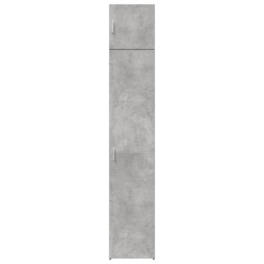 vidaXL Ντουλάπι Αποθήκευσης Στενό Γκρι 40x42,5x225cm Επεξεργ. Ξύλο 1 τεμ.