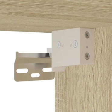 vidaXL Ντουλάπι Αποθήκευσης Στενό Δρυς 50x42,5x225cm Επεξεργ. Ξύλο 1 τεμ.