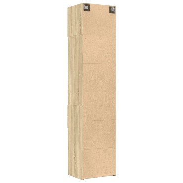 vidaXL Ντουλάπι Αποθήκευσης Στενό Δρυς 50x42,5x225cm Επεξεργ. Ξύλο 1 τεμ.