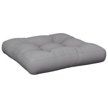 vidaXL Μαξιλάρι Παλέτας Γκρι 60x60x12cm Υφασμάτινο