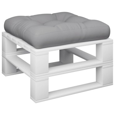 vidaXL Μαξιλάρι Παλέτας Γκρι 60x60x12cm Υφασμάτινο