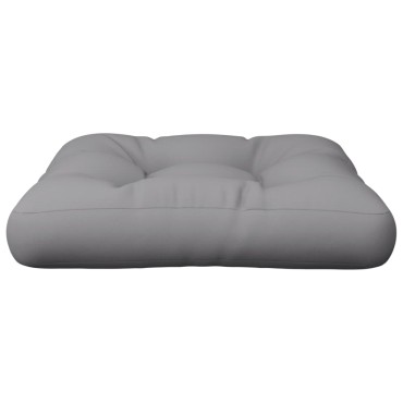 vidaXL Μαξιλάρι Παλέτας Γκρι 60x60x12cm Υφασμάτινο