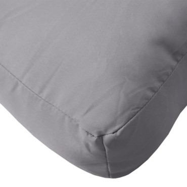 vidaXL Μαξιλάρι Παλέτας Γκρι 60x60x12cm Υφασμάτινο