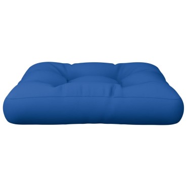 vidaXL Μαξιλάρι Παλέτας Μπλε Ρουά 60x60x12cm Υφασμάτινο