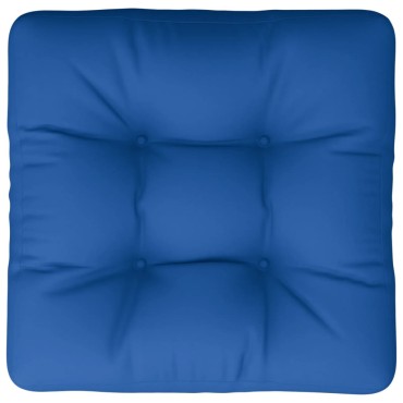 vidaXL Μαξιλάρι Παλέτας Μπλε Ρουά 60x60x12cm Υφασμάτινο