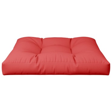 vidaXL Μαξιλάρι Καναπέ Παλέτας Κόκκινο 80x80x12cm Υφασμάτινο