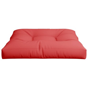 vidaXL Μαξιλάρι Καναπέ Παλέτας Κόκκινο 80x80x12cm Υφασμάτινο